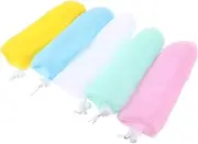 ADOCARN Soap Pouch Set 5pcs for Handmade Soap Scrubbing Net Easy to Dry for Bubble Lathering