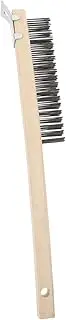 Pizza Brush for Oven Pizza Stone Cleaner Stainless Steel Wire Brush Long Handle for Easy Cleaning Scrubbing