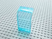 New LEGO Translucent Light Blue 3x4x6 Curved Wall Panel