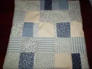 Patchwork Cushion Cover - Blue - CCPWBA01