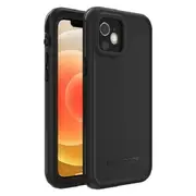 LifeProof FRE Apple iPhone 12 Case Black - (77-82137), WaterProof, 2M DropProof, DirtProof, SnowProof, 360 Protection Built-In S
