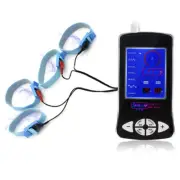 Electro E-Stim Pulse Shocking Host 4 Blue Rings Therapy Device Set BDSM