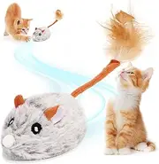 MplehDa Cat Toy Electric Play Mouse, Magic Mouse for Cats, Toy Cat with USB Cable for Cat Run and Boredom