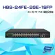 [昌運科技] HBS-24FE-2GE-1SFP 24埠 100M 1000M FE PoE 網路交換機 交換器