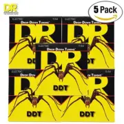 5-PACK DR DDT-11 Drop-Down Tuning Nickel Plated Electric Guitar Strings 11-54