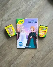 CRAYOLA BUNDLE Disney Frozen Coloring Book + Classic + Colors of the world