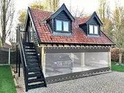 Waterproof Gray Outdoor Curtains Sun Protection Insulated Gazebo Clear PVC Durable Panels for Pergola 1.5x1.8m