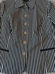 NWT WOMEN’s Chaps Black White Pin Stripe Dress Blazer 2x