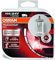 OSRAM 64196TSP-DUO TRUCKSTAR PRO H4 halogen headlamp, 64196TSP-HCB, 24 V commercial vehicle, duo box (2 lamps)
