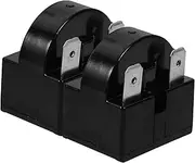 Uonlytech 2pcs Refrigerator Compressor Starter Protectors Overload Protection for Freezer Durable PTC Ohm Material Easy Installation for Home Shop Use
