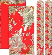 GALPADA Rabbit Year Red Envelopes Japanese Money Envelope Pocket Wallet 20Pcs Red Envelope Printed Delicate Money Bag Style Money Pouch Unique Red Wedding Wedding Money Wallet Envelope