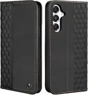 [CXTcase] Case for Samsung Galaxy A16 5G, Shockproof PU Leather Flip Folio Cover with Card Slots, Magnetic Wallet Case for Samsung Galaxy A16 5G, Black