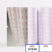 60x SALE & White Price Pricing Gun Labeller Tag Tagging Label Rolls For MX 5500