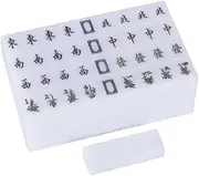 Mahjong Set Classic Chinese Mahjong Travel Household Hand Mahjong Mahjong 144 Tiles with Box Chinese Mah Jongg Set(37mm)