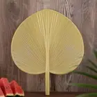 Plastic Bushel Fan Yellow Anti-breakage Fan High Quality Palm-Leaf Fan