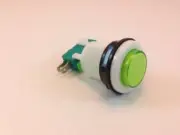 ILLUMINATED GAMING BUTTON (MOMENTARY) COLOR VARIANCE (1 SINGLE, GREEN)