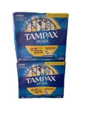2 Pearl Regular Absorbency Tampons Unscented Leakguard Protection *Damage Boxes