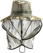 [WITHMOONS] Sun Hat Sun Shield UV Protection Sun Guard Face Neck Cover Fishing Camping TPWX94122-P