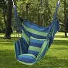 1pc OutdoorCanvas Hammock No Pillow/Cushion Swing Rocking Chair With Storage Bag
