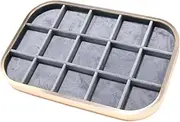 ａ aternee Jewelry Tray for Women, Jewelry Display Tray, Metal Jewelry Storage Tray for Drawer Store Selling, Style E