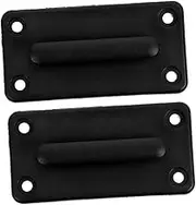 Veemoon 2Sets Retractable Wall Mounted Clips Safety Barrier Receiver Clips for Crowd Control Compatible with Stanchions Easy Installation Hardware Accessories