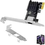 PCIe Ethernet Network Card with RTL8111G Chip Gigabit, RJ45 LAN Card Adapter with RJ45 LAN Port for PC/Server PCIe X1 Slot, Supports 1000 Mbps, Compatible with Windows Linux Other Operating Systems
