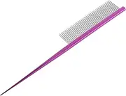 Grooming Pet Comb Precision Rat Tail Dematting Tool for Dogs and Cats Rounded Ends for Safe Grooming for Hair Styling and Loose Hair Removal for Pet and Wig Care