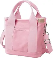 [Halemet] Small Tote Bag with Zipper Tote Bag for Women Canvas Crossbody Bag Shoulder Bag Satchel Hobo Bag Messenger Bag 2023