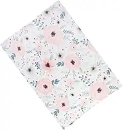COOLHIYA Nursery Blanket Baby Pink Flower Microfleece Lightweight Breathable Blanket