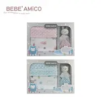 在飛比找蝦皮商城優惠-bebe Amico 童趣故事(貝貝豆)-四季毯禮盒(+安撫