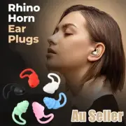1/2 Pair Ultra Soft Silicone Ear Plug Noise Reduction Reusable Sleep Study Plugs