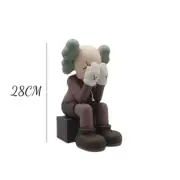 28cm Statue Toys Models Desktop Bookcase Articles of Decoration Crying Coffee