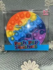 Push Pop Squishers Multicolor Circle With Star Fidget Sensory Toy OldGnuCom