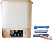 Portable Washing Machine, 10l Mini Washer for Baby Clothes & Underwear - Small Smart Laundry Machine with 4 Cleaning Modes, Ideal for Camping, Rv, Travel, Apartments, Dorms
