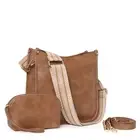 Crossbody Bag Purses for Women 2Pcs Leather Hobo Handbag Wallet Set With 2Adj...