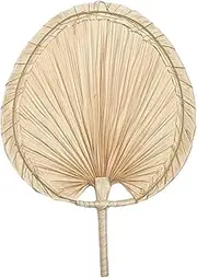 [STKARCV] 1PCS Chinese Style Handmade Fan Retro Braided New Summer Cooling Hand Art Crafts Woven Home(30CM)