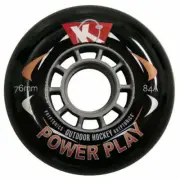 Kryptonics Wheels Powerplay 80mm 84a Black 4 Pack NEW FREE POST