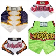 KING PROFESSIONAL MUAY THAI KICK BOXING XL XXL TRUNKS SHORTS MADE in THAILAND