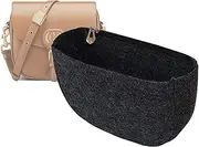 Lckaey Felt Insert Purse Organizer for Dior saddle bag bobby liner bag Dior handbag storage bag2045black-L