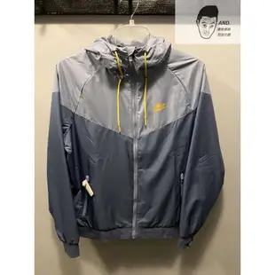 【AND.】NIKE WINDRUNNER 灰藍色 運動 休閒 連帽外套 防風 風衣 男款 727325-492