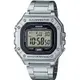 【CASIO】大錶面清晰方形機能性運動電子錶-不鏽鋼款 (W-218HD-1)正版宏崑公司貨