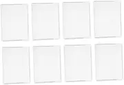ERINGOGO 8pcs Clear Plastic Card Storage Boxes Transparent Craft Storage Containers for Organizing Bank Cards Photos Multipurpose Design for Tidy Spaces