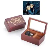 HOWLS MOVING CASTLE Engrave Rectangle Music Box ♫ PROMISE OF THE WORLD ♫