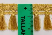 Gold Tassel 2" Fringe Trim -- by the Yard