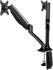 Monitor Arm Gas Spring Dual Desk Mount Screen Holder Adjustable Ergonomic Stand