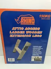 Rhino Attic Access Extension Ladder Legs - Wooden - New