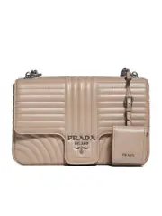 Prada Medium Diagramme Bag in Cameo Beige