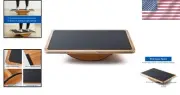 Premium Wooden Balance Board - Slip-Resistant Stability Trainer for All Ages