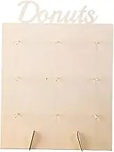 Donut Stand | Wood Doughnut Rack for Wedding,9-Holes Donut Stand Wall for Parties, Wedding Doughnut Exhibition for Decorating The Dessert Table