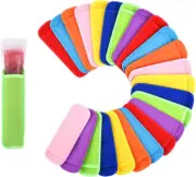 24 Pack Ice Pop Sleeves Antifreezing Popsicle Holders Bags Neoprene Insulator Sl